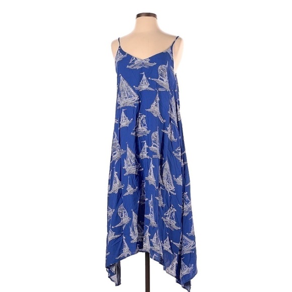 Antibes Blanc OverSized Sailor Print Dress - Picture 1 of 5